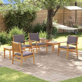 Garden Sofa Set 6 pcs Brown 45 x 45 x 38cm Solid Acacia wood 3331816