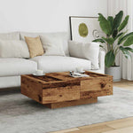 ZNTS Coffee Table Old Wood 90x60x31 cm Engineered Wood 856570