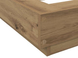Bed Frame with LED Artisian Oak 80 x 200 cm Engineered Wood 3429588
