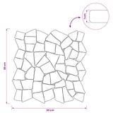 Mosaic Tiles Dark Grey 30 x 30 cm Marble 42033530