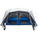Family Tent with LED 10-Person Light Blue Quick Release 94301