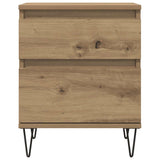 Bedside Cabinets 2 pcs Artisan Oak 40x35x50 cm Engineered Wood 857419