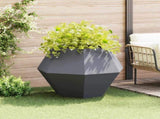 Planter Anthracite 100 x 100 x 80 cm Steel 884028