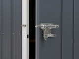 7 x 6ft Galvanised Garden Shed, with Latch - Dark Grey T3398P325234
