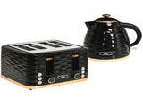 Kettle and Toaster Sets, 3000W 1.7L Rapid Boil Kettle & 4 Slice Toaster with 7 Browning Controls, T3398P344313