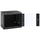 Network Cabinet with Storage Black 53 x 45 x 45 cm Steel 42017651