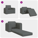 Sofa Bed Dark Grey 98 x 71 x 83 cm Fabric 4106656