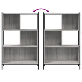Bookcase Grey Sonoma 72x28x109 cm Engineered Wood 838886