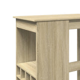 Bar Table with Racks Sonoma Oak 90x47.5x103.5 cm Engineered Wood 854339