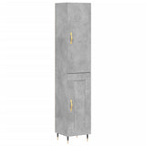 Highboard Concrete Grey 34.5x34x180 cm Engineered Wood 3199093