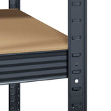 5-Layer Corner Shelf Anthracite Steel&Engineered Wood 4016965