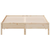 Bed Frame without Mattress 140x200 cm Solid Wood Pine 842698