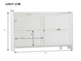 Modern Shoe Cabinet with 4 Flip Drawers, Freestanding Shoe Rack with Open Shelves, Suitable for N896P457053W