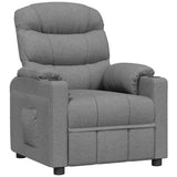 Recliner Chair Light Grey Fabric 348070
