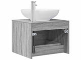 Wall-Mounted Sink Vanity Grey Sonoma 49.5 x 44.5 x 66.5 cm 890307