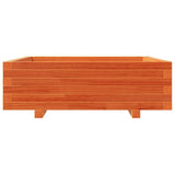 Garden Planter Wax Brown 80x80x26.5 cm Solid Wood Pine 847310