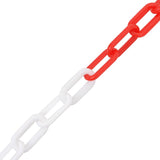 Warning Chain Red and White 100 m 4 mm Plastic 150924