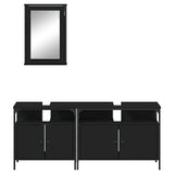 Bathroom Furniture Set Black 3214785
