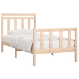 Bed Frame without Mattress Solid Wood Pine 90x200 cm 3107013