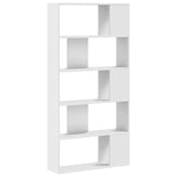 Bookcase 5-Tier White 80.5x23.5x162.5 cm Engineered Wood 852771