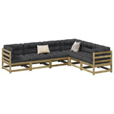 6 Piece Garden Sofa Set Impregnated Wood Pine 3299455