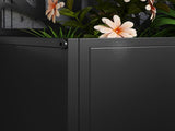 Garden Bed with Privacy Screen, Wall Mounted or Freestanding Raised Planter for Climbing Plants, T3398P325282