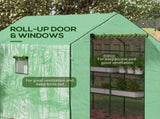 Walk-in Greenhouse with 3 Tier 12 Shelves, Small Greenhouse with Reinforced PE Cover, Garden Plant T3398P377619