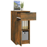 Desk Cabinet Smoked Oak Engineered wood 33.5x50x75 cm 817129