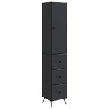 Cabinet Set 2 pcs Black 34.5 x 34.5 x 90 cm Engineered Wood 3416890
