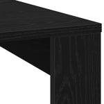 ZNTS Black Oak Coffee Table - 100x100x35 cm Made from Engineered Wood 862073