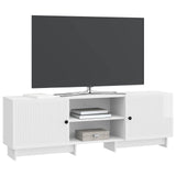 TV Cabinet High Gloss White 150 x 31 x 50 cm Engineered Wood 893999