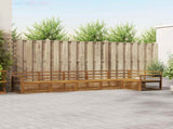 Outdoor Sofa Set 6 pcs Natural Solid Acacia Wood 3373549