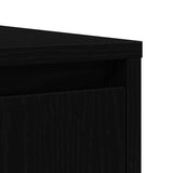 Sideboard Black Oak 85x34x76 cm Engineered Wood 861626