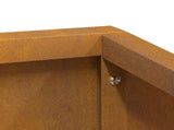 Garden Planter Brown 60 x 60 x 50 cm Weathering Steel 873577