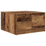 Coffee Table with Drawers Old Wood 70.5x70x40 cm 3328415