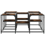 Coffee Table Smoked Oak 91x91x40 cm Engineered Wood 839075