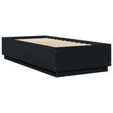 Bed Frame without Mattress Black 100x200 cm 3209717