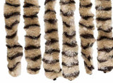 Fly Curtain Beige and Brown 100x230 cm Chenille 377390