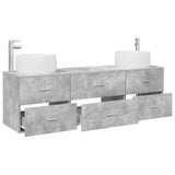 Bathroom Furniture Set 3 pcs Concrete Grey 49.5 x 44.5 x 66 cm 3405918