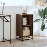 Book Cabinet Brown Oak 40x35x76 cm Engineered Wood 849098