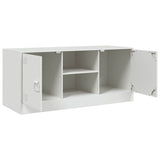 TV Cabinet White 99x39x44 cm Steel 841690