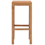 Bar Stools 4 pcs Solid Teak Wood 287233