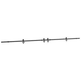 Sliding Door Hardware Kit 427 cm Steel Black 3295792