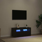 TV Cabinet Black Oak 90 x 35 x 40 cm Engineered Wood 862560