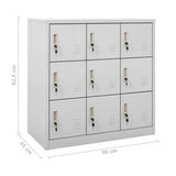 Locker Cabinets 5 pcs Light Grey 90x45x92.5 cm Steel 3095243