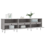 TV Cabinet Grey Sonoma 150x30x44.5 cm Engineered Wood 831282