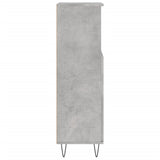 Bathroom Cabinet Concrete Grey 30x30x100 cm Engineered Wood 831560