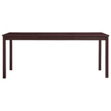 Dining Table Dark Brown 180x90x73 cm Pinewood 283407