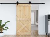 Door NARVIK Natural 80 x 210 cm Solid Pine Wood 42047095
