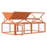 Run Box Brown 200x112.5x74 cm Solid Wood Pine 172300